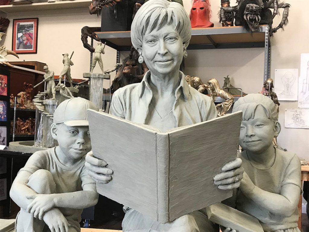 San José Public Library Foundation Pat Dando Legacy Endowment Fund Dando sculpture clay model
